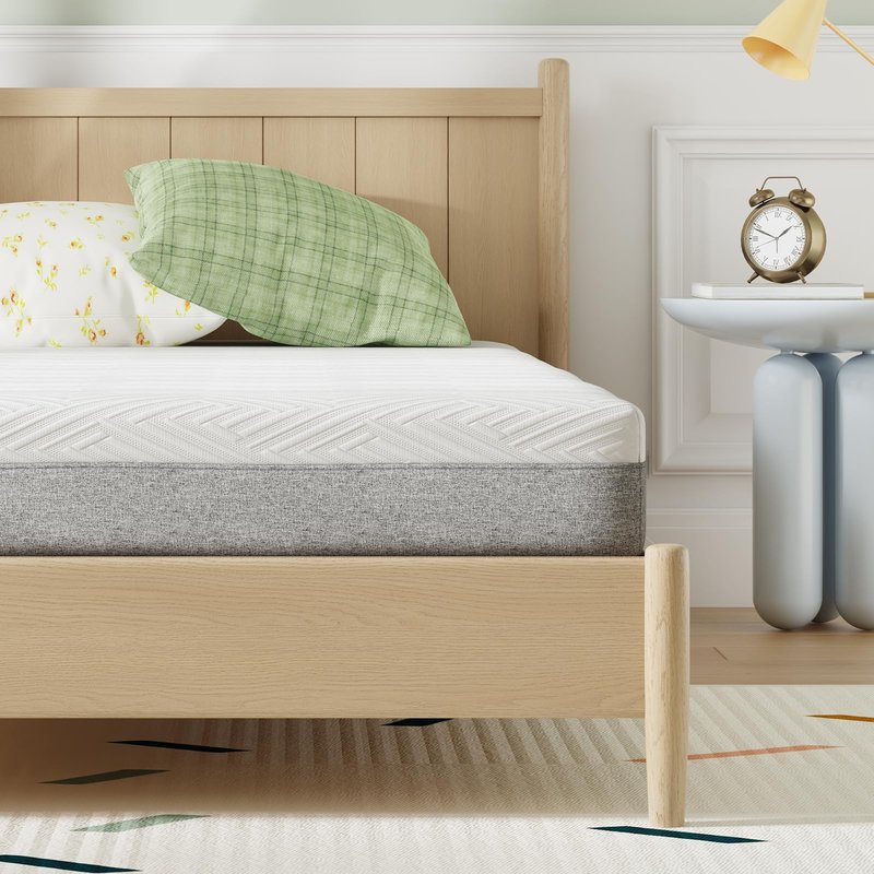 Novilla Twin Size Mattress, 6 Inch Twin Mattress for Kids, Gel-Infused Memory Foam Mattresses in a Box for Pain Relief & Enhanced Support & Cooling Sensation, CertiPUR-US Certified
