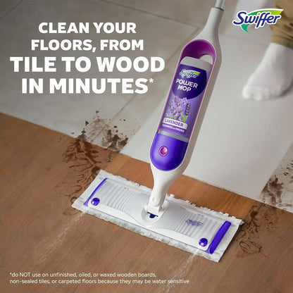 Swiffer PowerMop Floor Cleaning Solution - Lavender Scent | Triple Pack for Effortless Cleaning