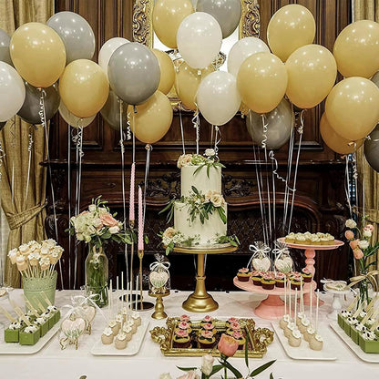PartyWoo Tan Balloons - 140-Piece Light Brown Neutral Boho Balloon Arch Kit for Weddings & Parties
