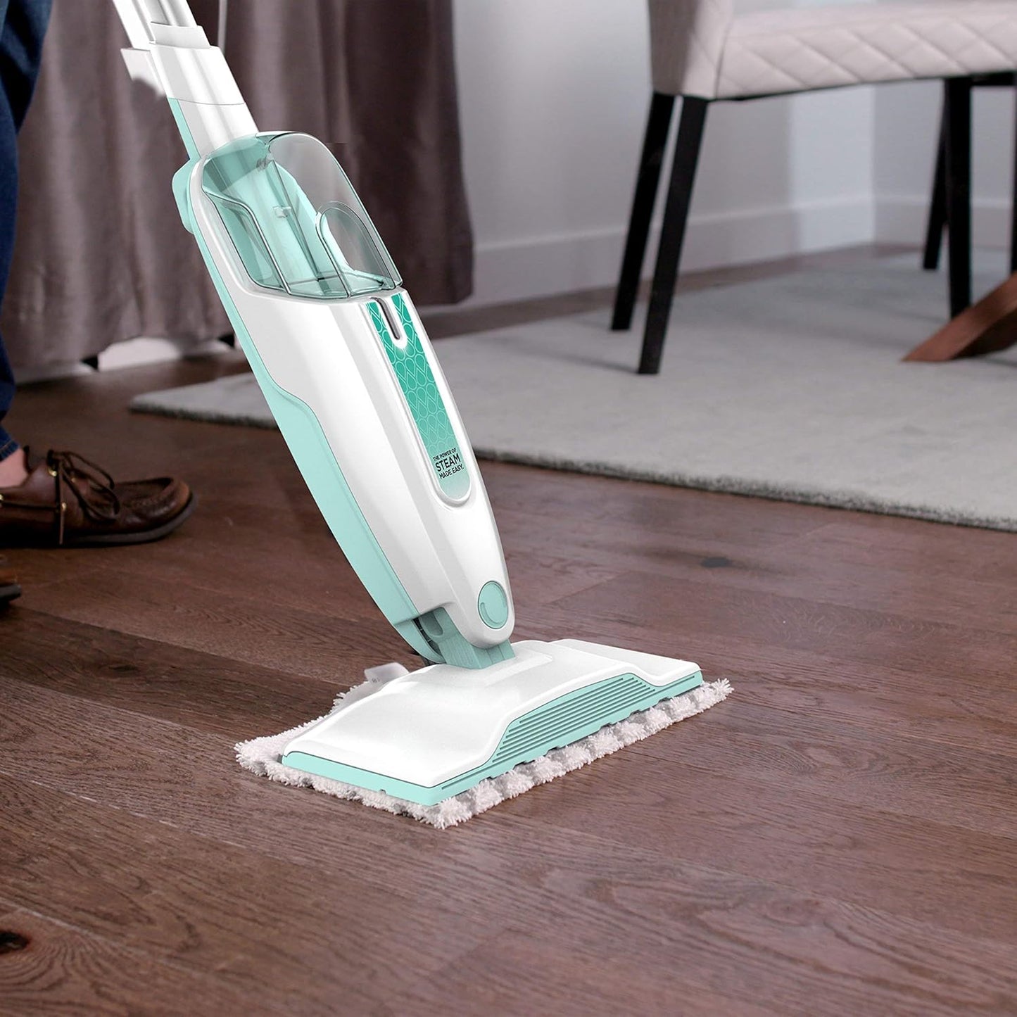 Shark S1000 Electric Floor Cleaner Mop - Renewed, Powerful Cleaning in Sleek White Design