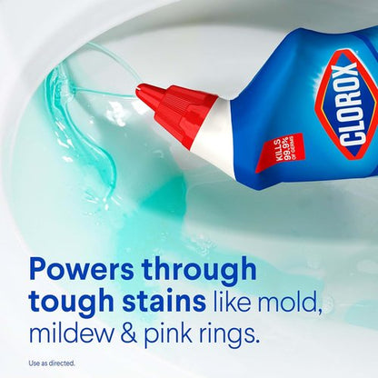 Clorox Toilet Bowl Cleaner - Clinging Bleach Gel with Ocean Mist Scent - 24 Fl Oz Bottle