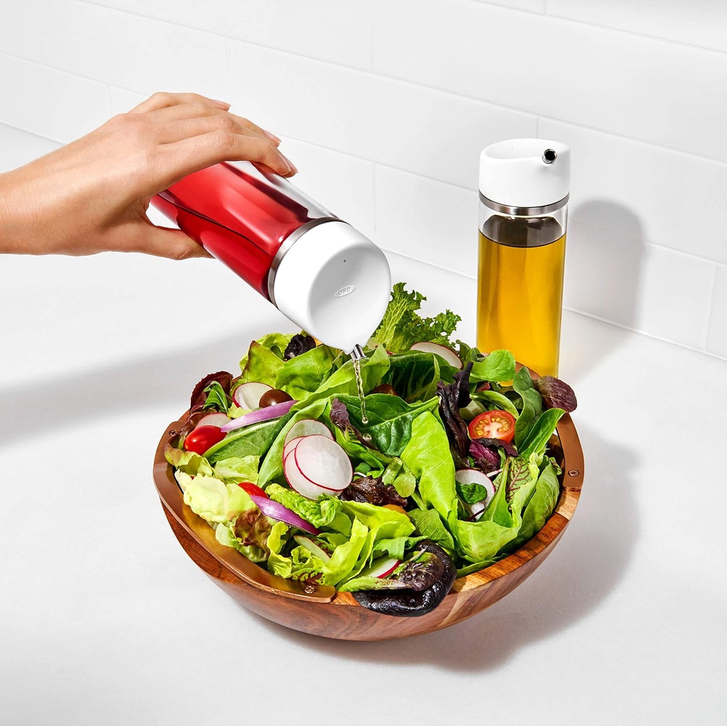 OXO Good Grips 12 Oz Precision Pour Glass Oil Dispenser - Effortless Pouring & Control
