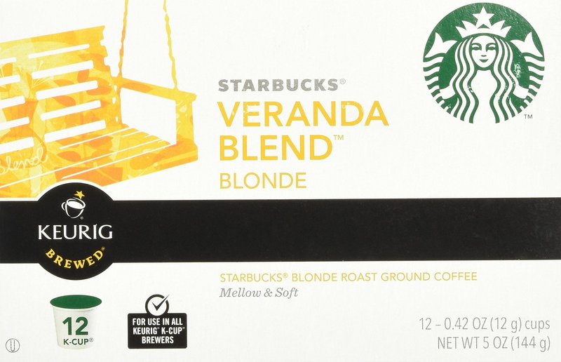 Starbucks Veranda Blend Blonde, K-Cup 12-count