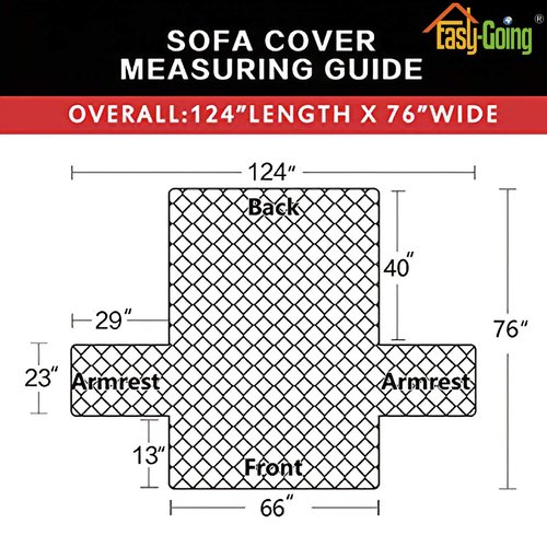Easy-Going Reversible Couch Cover for 3 Cushion Couch Sofa Cover for Dogs Water Resistant Furniture Protector Cover with Foam Sticks Elastic Straps for Pet Cat (Sofa, Brown/Beige)