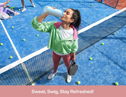 POWCAN 32 oz Insulated Water Bottle - 2-in-1 Straw & Spout Lid | Leak-Proof, BPA-Free, Double Wall Design (Bow Crush)