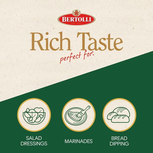 Bertolli Extra Virgin Olive Oil - Premium Quality, 17 oz | Ideal for Cooking and Dressings