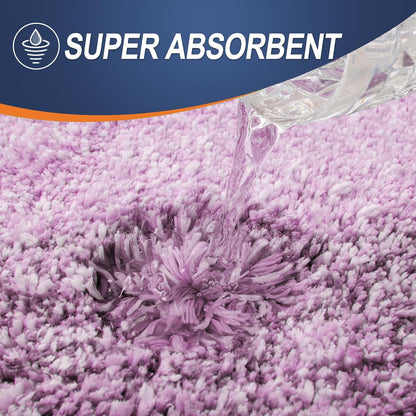 OLANLY Bathroom Rugs - Extra Soft Microfiber Mat 36x24 | Quick Dry, Washable, Rubber Backing, Pinkish-Purple