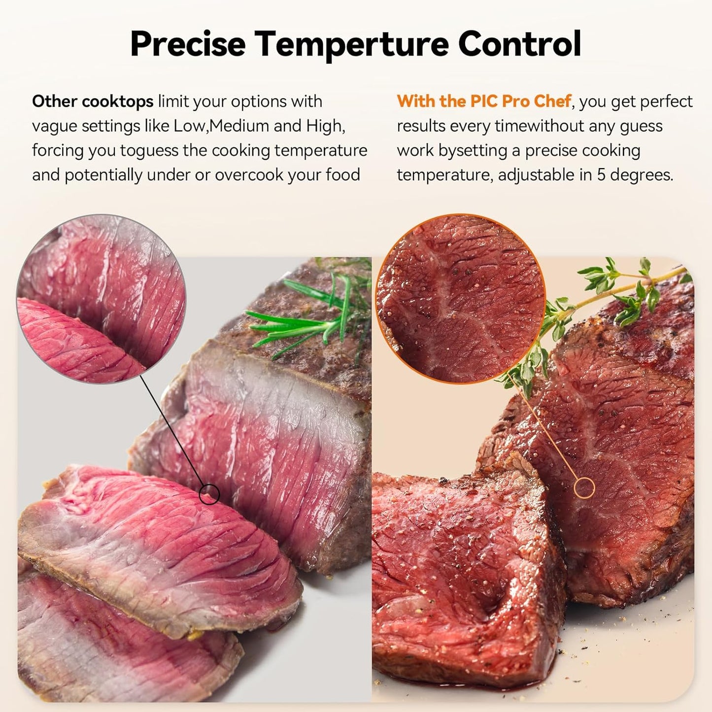 Nuwave Flex Precision Induction Cooktop - 10.25” Shatter-Proof Ceramic Glass | 45 Temperature Settings, Black