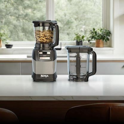 Ninja Blender - Compact Kitchen System with 1200W Power | 3 Functions for Smoothies, Dough & Frozen Drinks | Grey, 72-oz. Pitcher