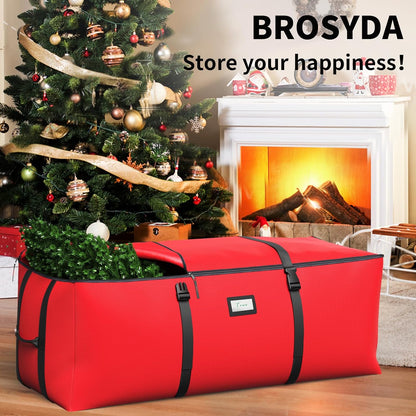 Skiennix Christmas Tree Storage Bag - Fits 7.5Ft Artificial Trees | Waterproof 600D Oxford Fabric with Double Zipper & Handles