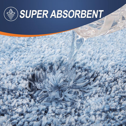 OLANLY Bathroom Runner Rugs - Extra Soft Microfiber, Quick Dry & Machine Washable | 54x24, Blue