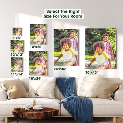 BuildASign Custom Canvas Prints - Personalized Photo Wall Art for Home Decor & Gifts | Ready to Hang (30" L x 40" W x 1.5” D)