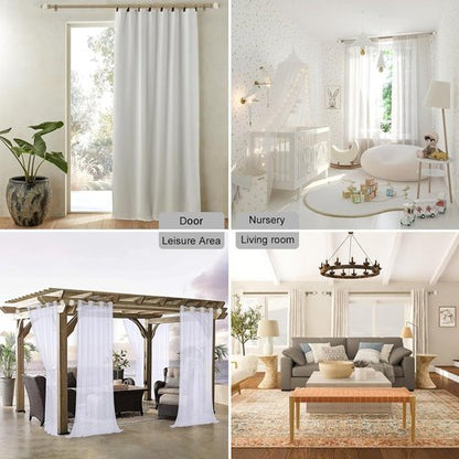 Byondeth Curtain Rods - Adjustable 16 to 48 Inches | 1 Inch Diameter with Wood Grain Leaf Finials