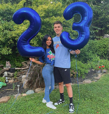 Number 3 Balloon - Night Blue 40 Inch Birthday Decoration for Kids & Women’s Parties