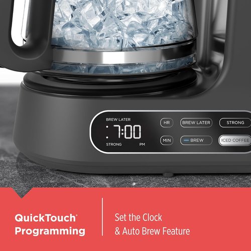 BLACK+DECKER 12-Cup Digital Coffee Maker - Programmable Iced or Hot Coffee, Quick Touch, 4-Hour Keep Warm