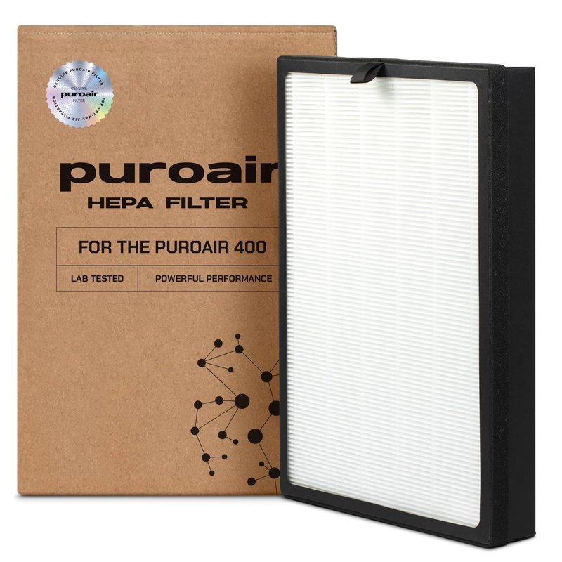 PuroAir 400 Replacement Filter - Genuine Puro Air 400 Filter Replacement - Official PuroAir Air Purifier HEPA Filter with CarbonTech Filters 99.9% of Pollen, Dust, Pet Dander, Smoke, Odors