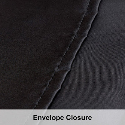 NTBAY 2 Pack Satin Standard Pillowcases for Hair and Skin, Luxurious and Silky Pillow Cases with Envelope Closure, 20x26 Inches, Black