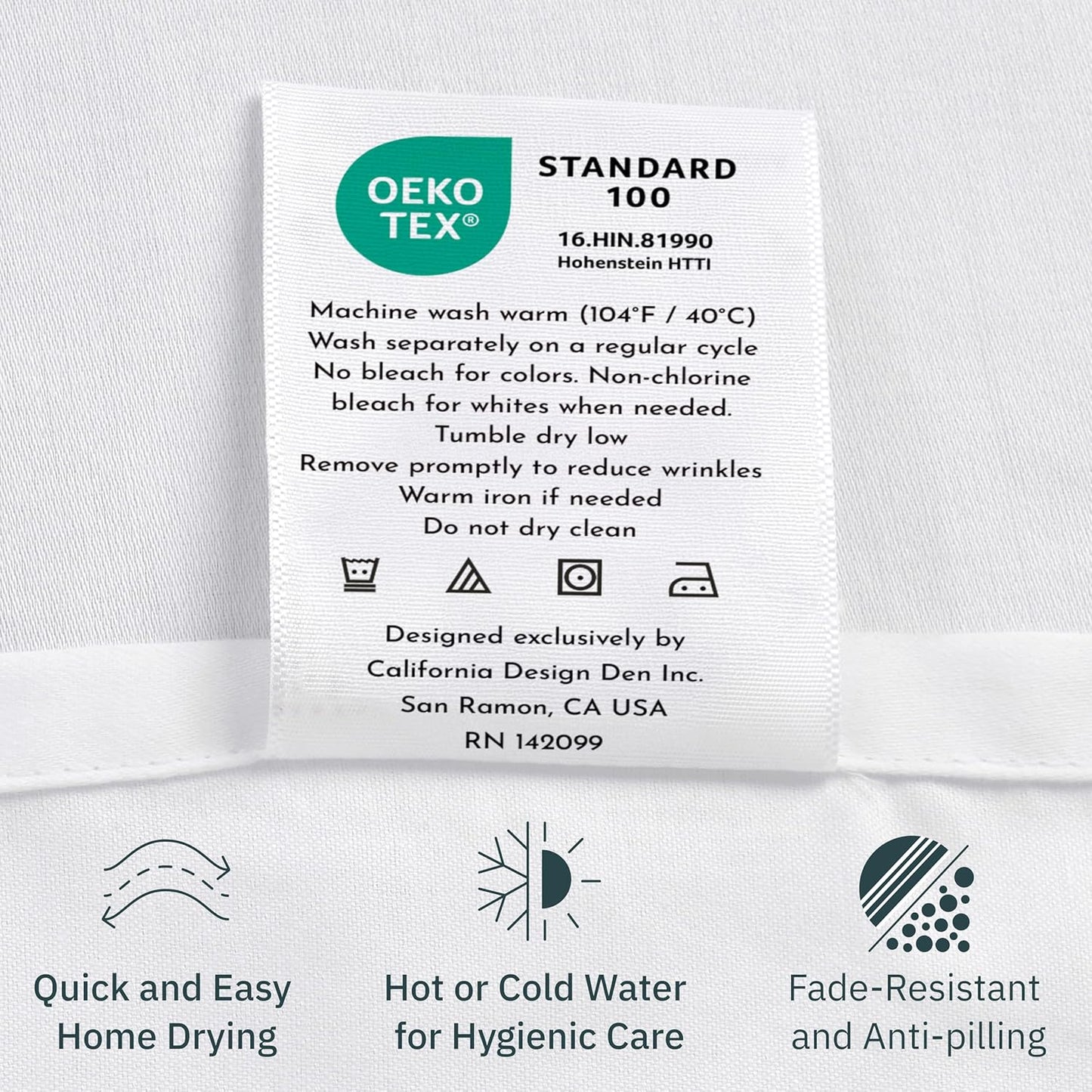 California Design Den Twin XL Sheet Set - 400 Thread Count Sateen Cotton | Soft & Breathable Ivory