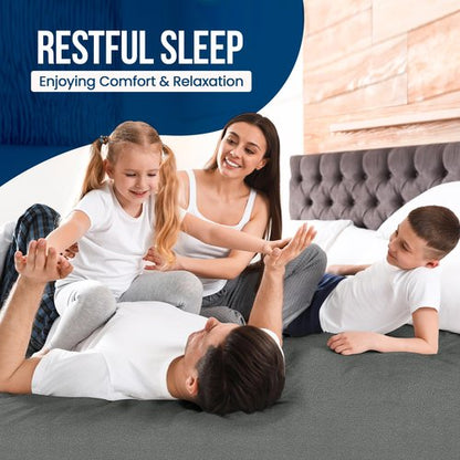 Utopia Bedding Waterproof Mattress Protector Twin Size (Pack of 14), Premium Terry Mattress Cover 200 GSM, Breathable, Fitted Style with Stretchable Pockets (Grey)