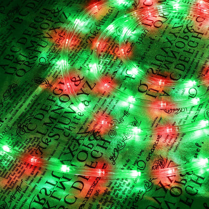 Skiennix 200ft LED Rope Lights - Waterproof, Connectable & Flexible Tube Lighting for Indoor/Outdoor Use | Red & Green