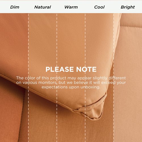 Bedsure Comforter Duvet Insert - Quilted Comforters Full Size, All Season Duvet, GentleSoft Down Alternative Bedding, with 8 Tabs, Gifts for Women/Men, Burnt Orange, Full 86 x 82 Inches