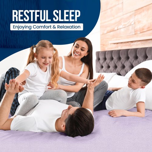 Utopia Bedding Waterproof Mattress Protector Twin Size, Premium Terry Mattress Cover 200 GSM, Breathable, Fitted Style with Stretchable Pockets (Lavender)