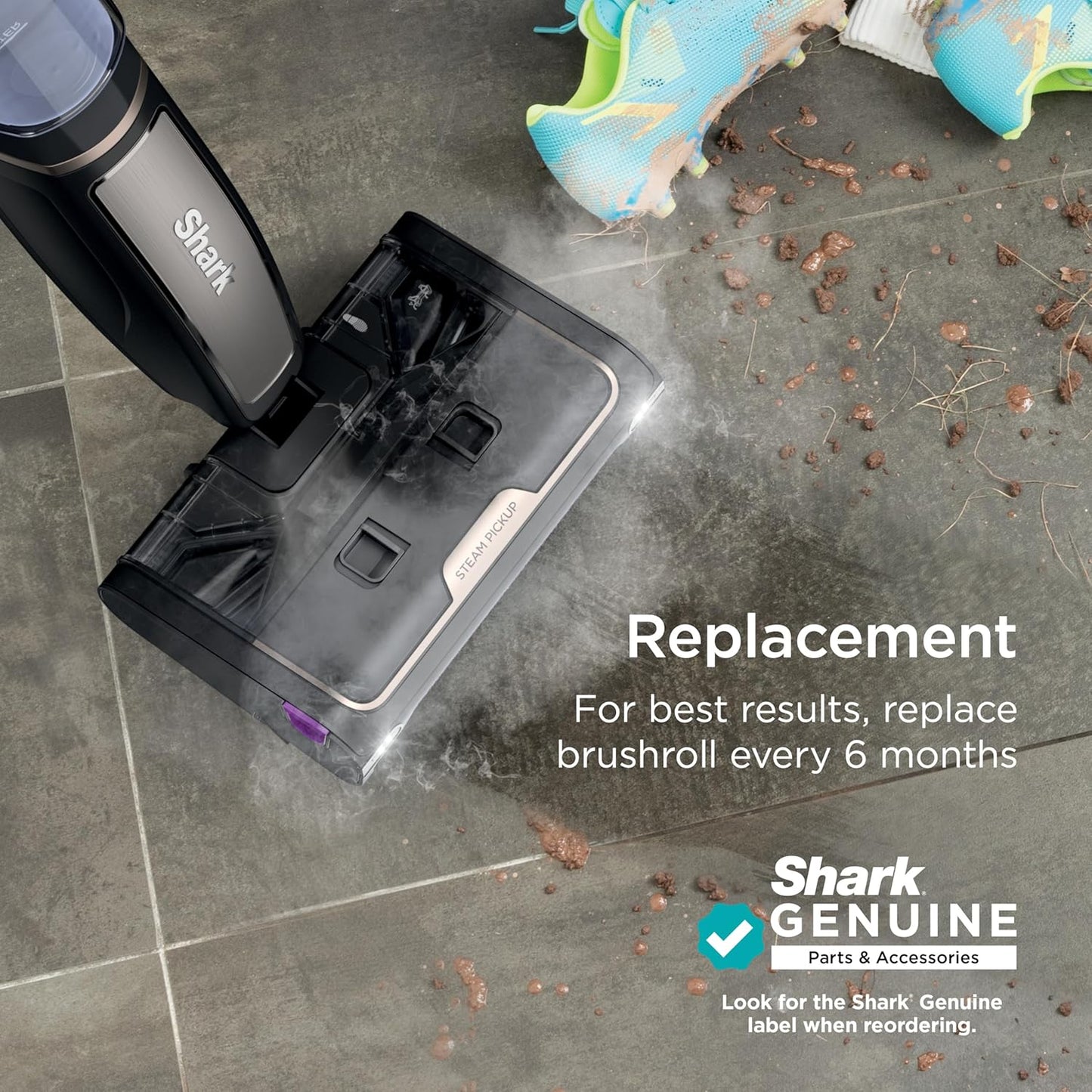 Shark Steam Pickup Brushroll Bundle - 2 Pack Compatible with SD201 3-in-1 Steam Mop
