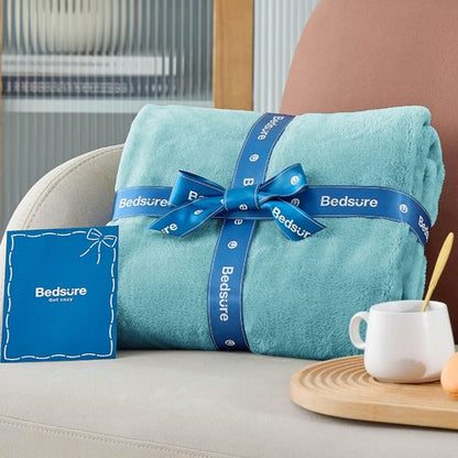 Bedsure GentleSoft Fleece Throw Blanket for Couch River Blue - Lightweight Plush Fuzzy Cozy Soft Blankets and Throws for Sofa, 50x60 inches