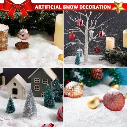 JOYIN 12oz Fake Snow | Artificial Snowflakes for Christmas Tree Decor - 320g Winter Decoration
