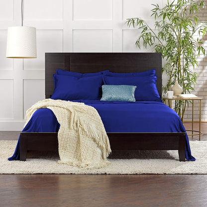 Pure Bamboo Twin Sheets - Luxuriously Soft & Cooling 100% Organic Viscose Bed Set | Twin Size, Cobalt Blue
