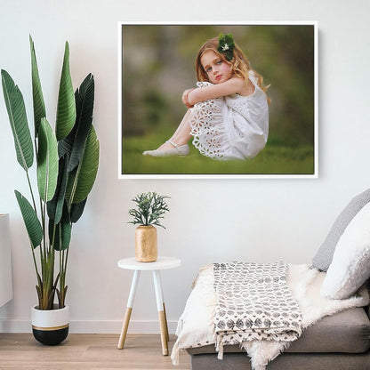 P&L ART Custom Canvas Prints - Transform Your Photos into Stunning Wall Art | 16x20 White Framed Decor