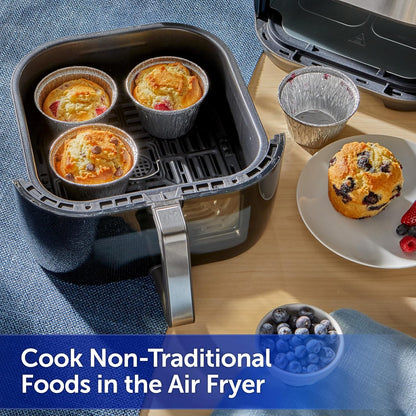 Reynolds Kitchens Air Fryer Cups - Perfect for Meal Prep & Picky Eaters | Oven-Safe, 10 Pack, 8 fl oz