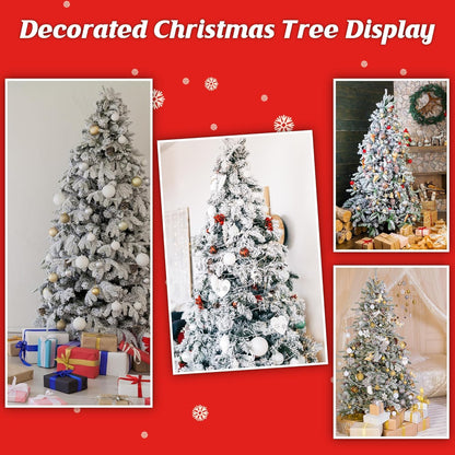 QZYL Christmas Tree Flocking Powder - 5Lbs Self-Adhesive Fake Snow for Holiday Decor | White Snow Flock