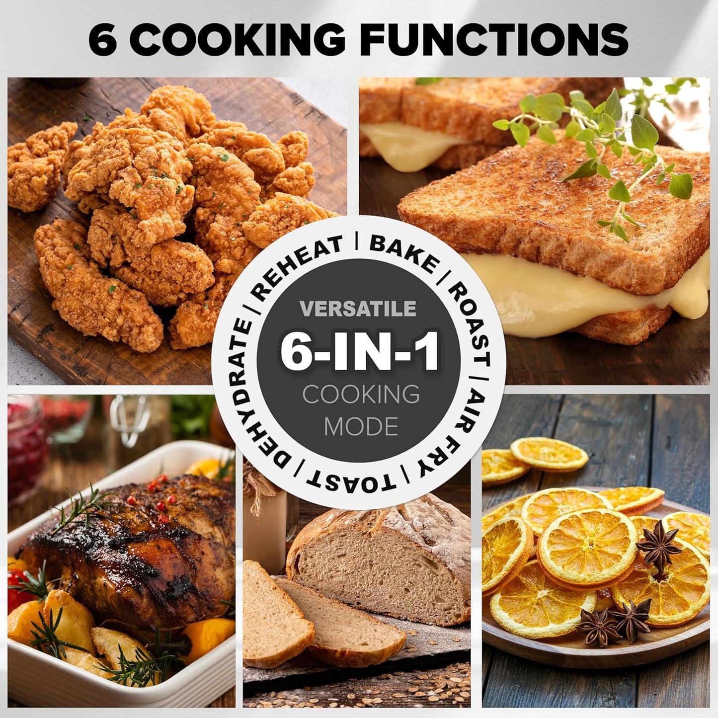 Nuwave Brio Plus 6-in-1 Air Fryer - 7-Qt Capacity with Precise Temp Control & 100 Presets | PFAS-Free Nonstick