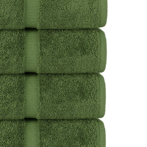 Chakir Turkish Linens | Hotel & Spa Quality 100% Cotton Premium Turkish Towels | Soft & Absorbent (6-Piece Hand Towels, Moss)