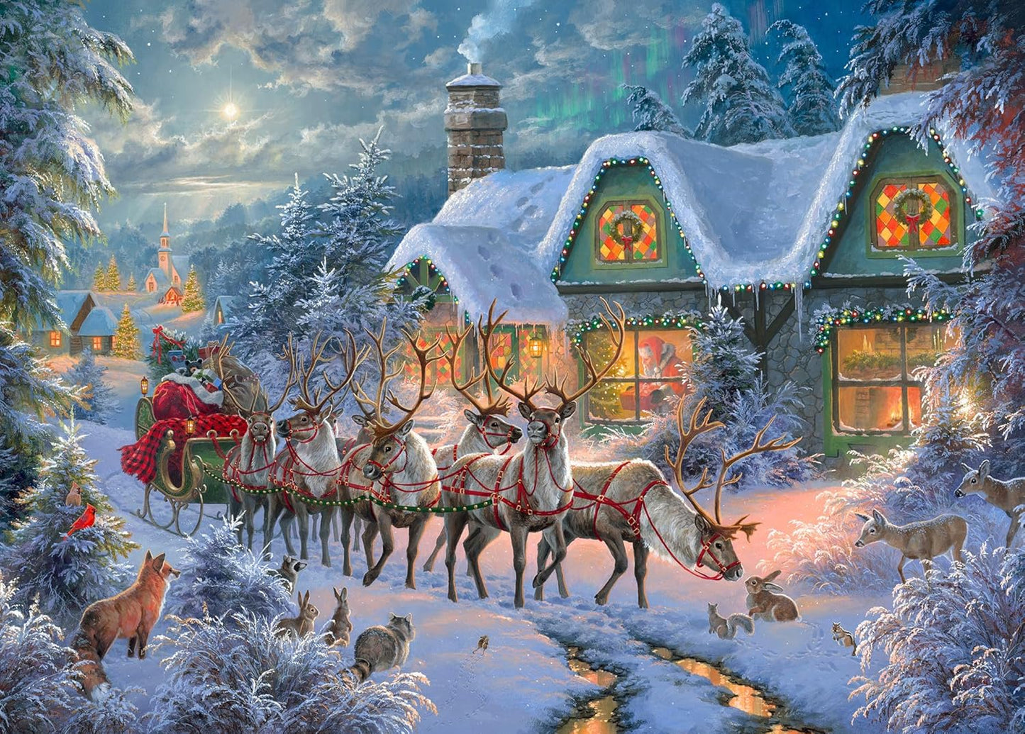Abraham Hunter Jigsaw Puzzle Advent Calendar 2025 - 1008 Pieces, 24 Boxes, Festive Holiday Countdown Gift