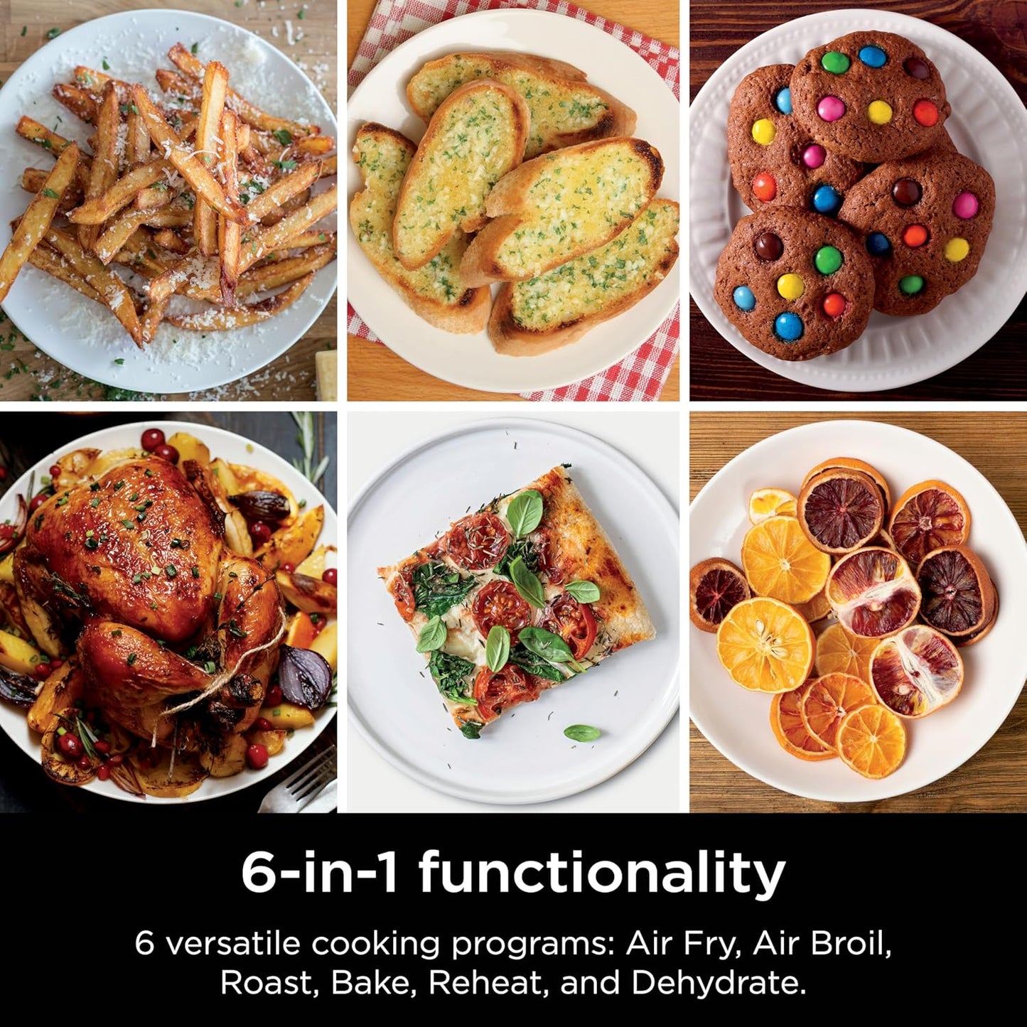 Ninja Air Fryer - 10QT Double Stack XL 2-Basket | Cooks Whole Chicken & Feeds 8 People - Grey SL401
