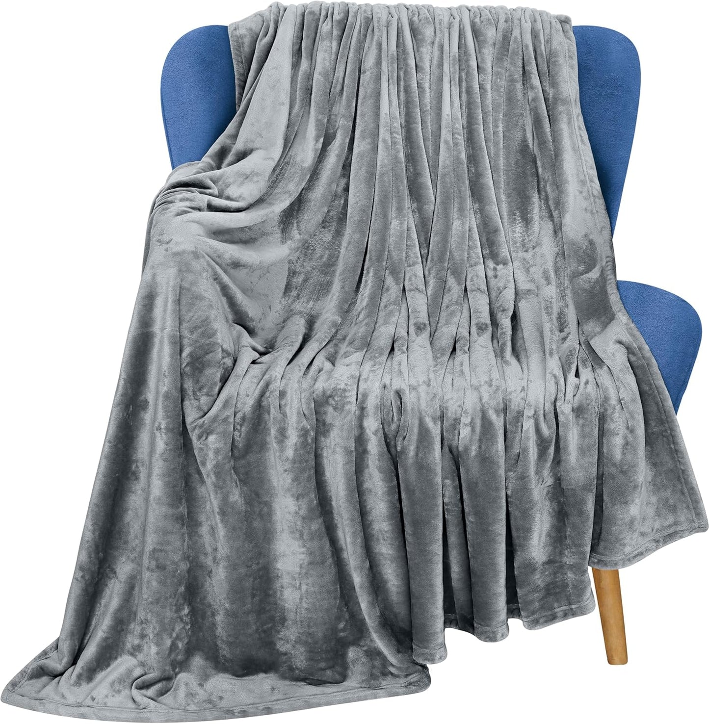 Utopia Bedding Fleece Blanket - Luxury Soft Microfiber Throw in Ash Grey | Anti-Static, 50x60 Inch