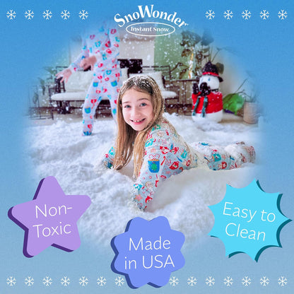 SnoWonder Instant Snow | Create 36 Gallons of Realistic Artificial Snow for Fun & Cloud Slime