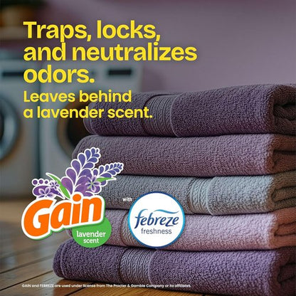 Glad ForceFlex Tall Kitchen Trash Bags - 13 Gallon Gain Lavender with Febreze - 110 Count