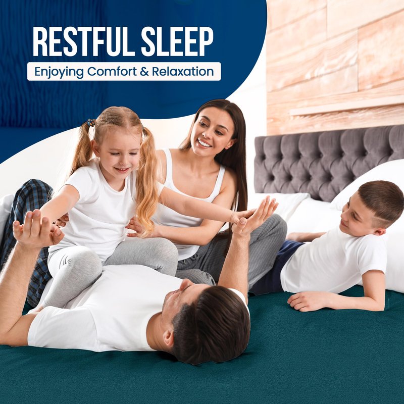 Utopia Bedding Waterproof Mattress Protector Queen Size (Pack of 14), Premium Terry Mattress Cover 200 GSM, Breathable, Fitted Style with Stretchable Pockets (Teal)