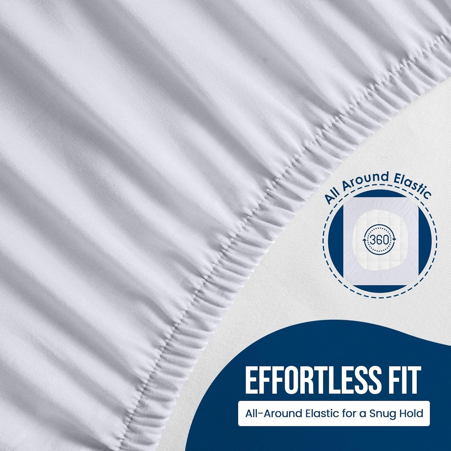 Utopia Bedding King Size Mattress Protector - Waterproof Terry Cover with Deep Pockets | Soft & Breathable