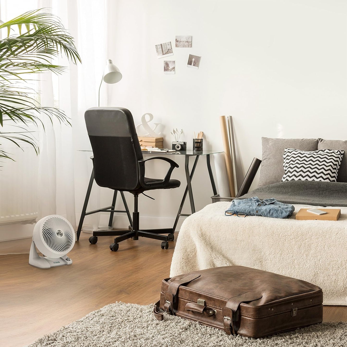 Vornado 633DC Air Circulator Fan - Energy Smart Design with Variable Speed Control | White