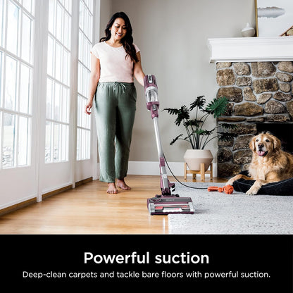 Shark HZ702 Ultralight PetPro Corded Stick Vacuum - PowerFins HairPro & Odor Neutralizer | Wine Purple