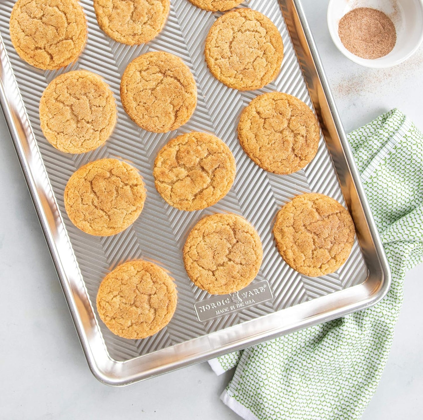 Nordic Ware Prism Baking Half Sheet Set - Durable Nonstick Design | Perfect for All Your Baking Needs