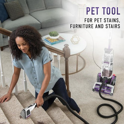 Hoover SmartWash Pet Carpet Cleaner - Automatic Deep Cleaning with Spot Chaser Wand & Storage Mat