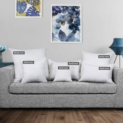 Utopia Bedding Pillow Inserts - Soft & Supportive 17x17 Decorative Throw Pillows | Set of 2, White