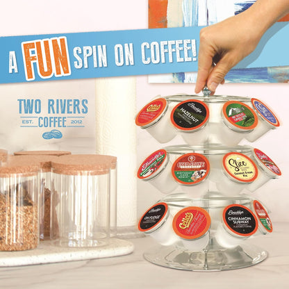 Two Rivers Coffee Flavored Coffee Pods - Assorted Variety Pack for Keurig | 40 Count
