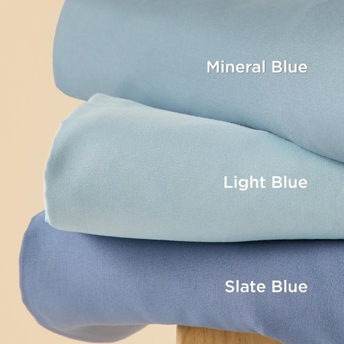 Bedsure Duvet Cover King Size - Soft Double Brushed Bedding Set for Kids & Adults, Zipper Closure, 3 Pieces, Includes 1 Duvet Cover (104"x90") & 2 Pillow Shams, NO Comforter, Light Blue