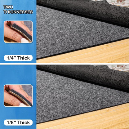 Skiennix Non-Slip Rug Pad - 100% Waterproof & Durable 5 x 7 ft for All Floors | Secure & Safe